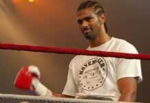 David Haye wins the WBA and WBC cruiserweight world titles David Haye before fight