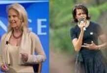 Michelle Obama and Cindy McCain, likely first ladies Michelle Obama and Cindy McCain, likely first ladies