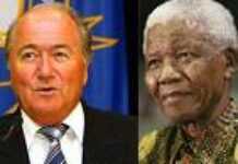 FIFA president and Nelson Mandela discuss South African football FIFA president and Nelson Mandela discuss South African football