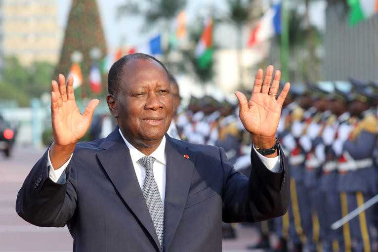 Le Président de la Côte d'Ivoire, Alassane Ouattara