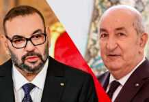 Mohammed VI, roi du Maroc, et Abdelmadjid Tebboune