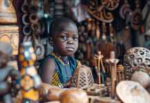 Préserver le patrimoine africain : l’impact de l’archivage numérique Un enfant sur un marché